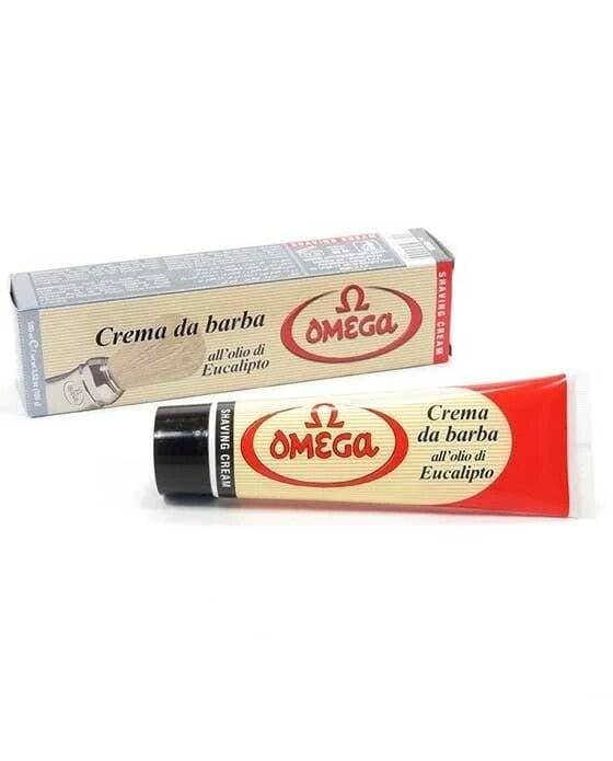Omega Eucalyptus Shaving Cream, Tube (150ml/5oz) Shaving Cream Murphy and McNeil Store 