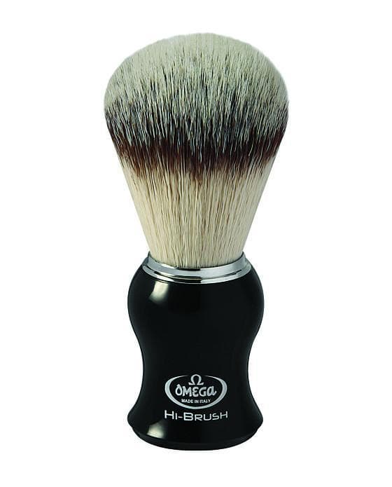 Omega Premium Hi-Brush Synthetic Shaving Brush, Black Shaving Brush Murphy and McNeil Store 