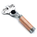 Venus Compatible Razor Travel Razor with Leather Case (Rose Gold) (TRAVL) - by Parker Shaving Murphy and McNeil Store 