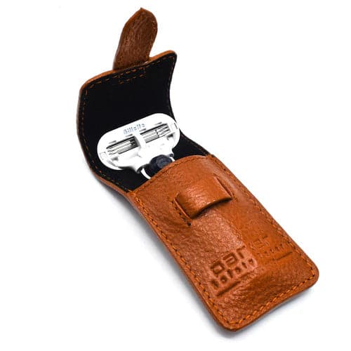 Venus Compatible Razor Travel Razor with Leather Case (Rose Gold) (TRAVL) - by Parker Shaving Murphy and McNeil Store 