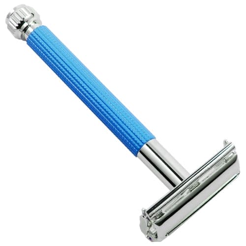 Parker 29L Long Handle Butterfly Safety Razor - Blue Safety Razor Murphy and McNeil Store 