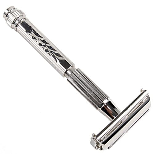 Parker 60R Butterfly Safety Razor - Crystal Pattern Handle Safety Razor Murphy and McNeil Store 