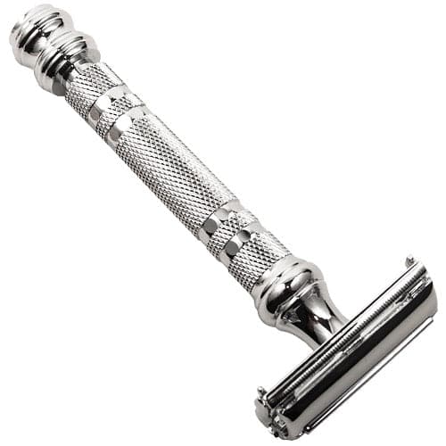 Parker 66R Heavy Butterfly Safety Razor - Chrome Bottom Twist Handle Safety Razor Murphy and McNeil Store 
