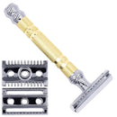Parker 69CR Convertable Dual Base Safety Razor - Brass Handle Safety Razor Murphy and McNeil Store 