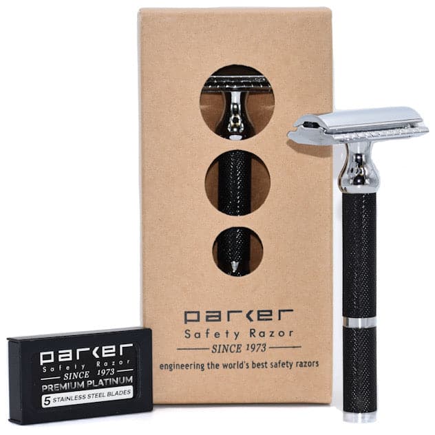 Parker 71R Closed Comb Safety Razor - Black Handle Safety Razor Murphy and McNeil Store 