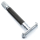 Parker 74R Chrome Heavyweight Butterfly Open Safety Razor - Graphite and Satin Safety Razor Murphy and McNeil Store 