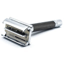 Parker 74R Chrome Heavyweight Butterfly Open Safety Razor - Graphite and Satin Safety Razor Murphy and McNeil Store 