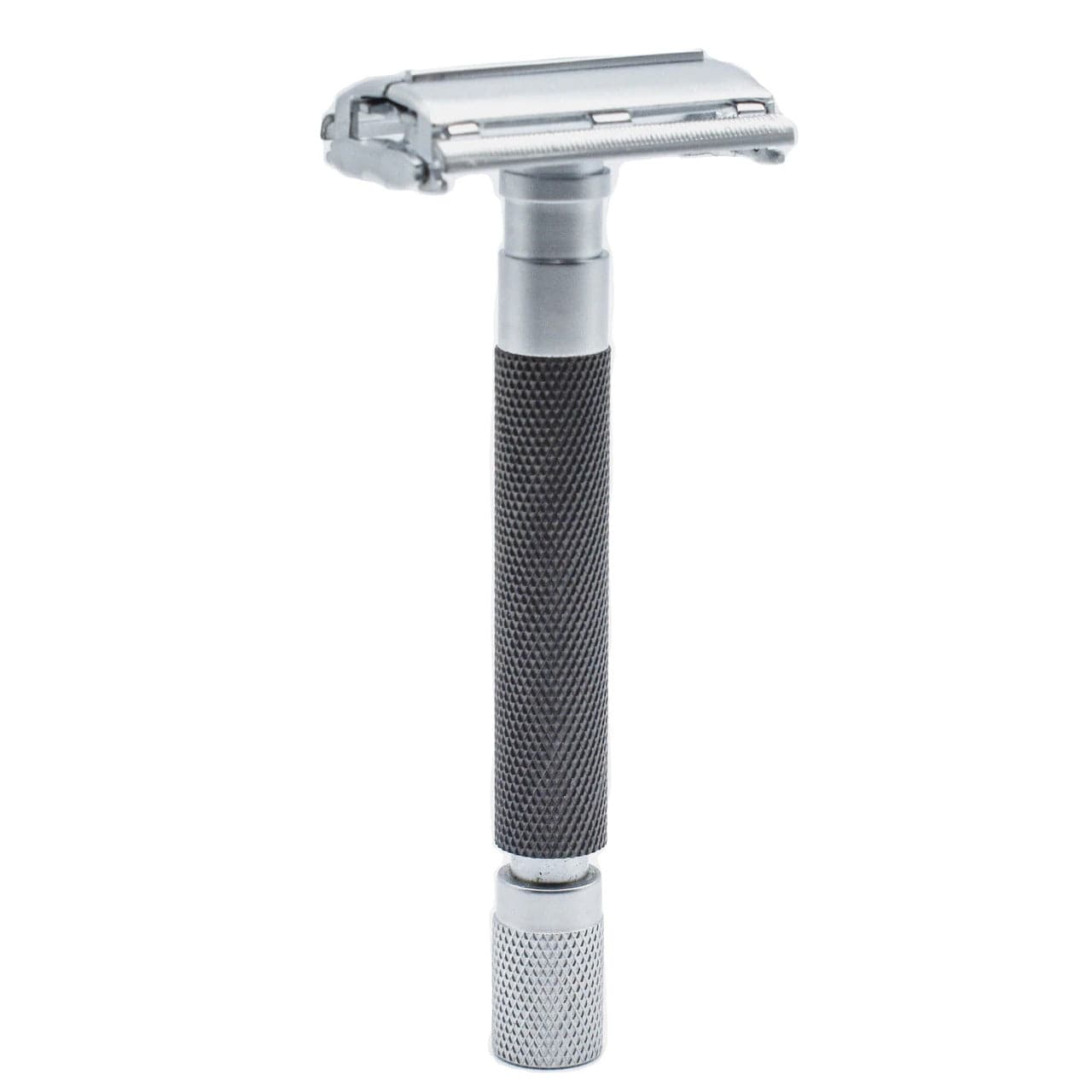 Parker 74R Chrome Heavyweight Butterfly Open Safety Razor - Graphite and Satin Safety Razor Murphy and McNeil Store 