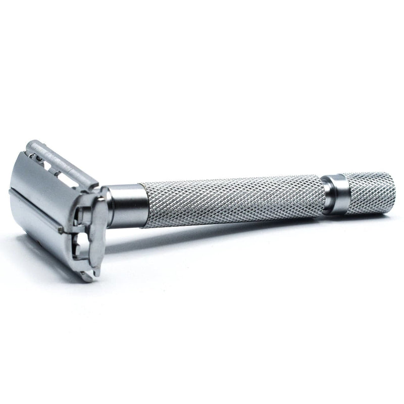 Parker 74R Chrome Heavyweight Butterfly Open Safety Razor - Satin Chrome Safety Razor Murphy and McNeil Store 