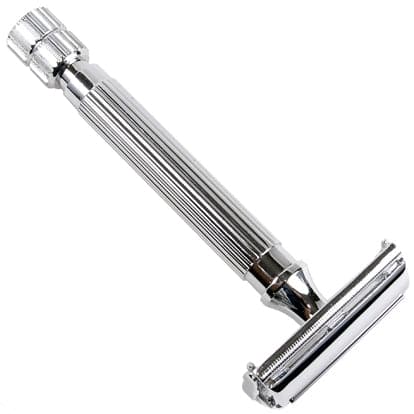 Parker 82R Butterfly Safety Razor - Chrome Bottom Twist Handle Safety Razor Murphy and McNeil Store 