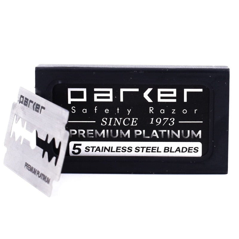 Parker Premium Platinum Double Edge Razor Blades (5 count) Razor Blades Murphy and McNeil Store 