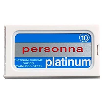 Personna Platinum Chrome Double Edge Safety Razor Blades (10 Count) Razor Blades Murphy and McNeil Store 