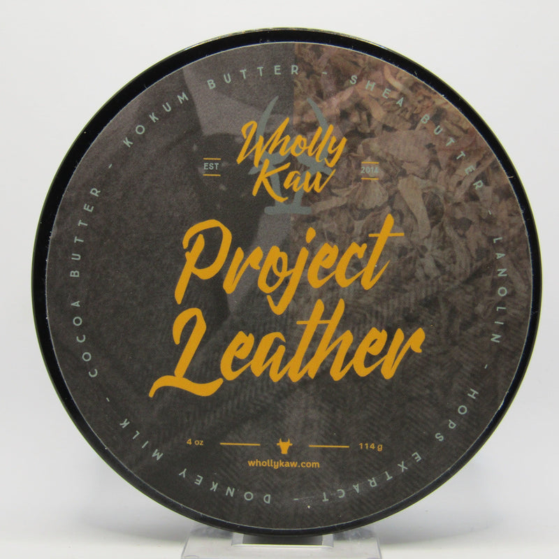 Project Leather (Tallow) Shaving Soap - by Wholly Kaw (Pre-Owned) Shaving Soap Murphy & McNeil Pre-Owned Shaving 