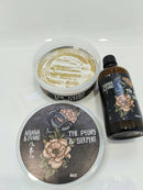 Ariana and Evans The peony and Serpent Set in k2e Soap and Aftershave Bundle Shave by the Bay 