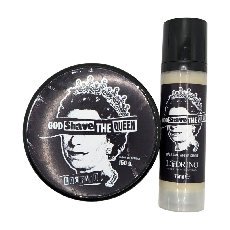 God Shave the Queen Shaving Soap and Aftershave Balm - by Lodrino (Used) Shaving Soap MM Consigns (JC) 