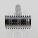 Polished Stainless Steel Safety Razor (0.68 Open Comb) with Stand - by Timeless Razors (Pre-Owned) Safety Razor Murphy & McNeil Pre-Owned Shaving 