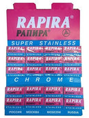 Rapira Double Edge Safety Razor Blades Chrome (100 Blade Pack) Razor Blades Murphy and McNeil Store 