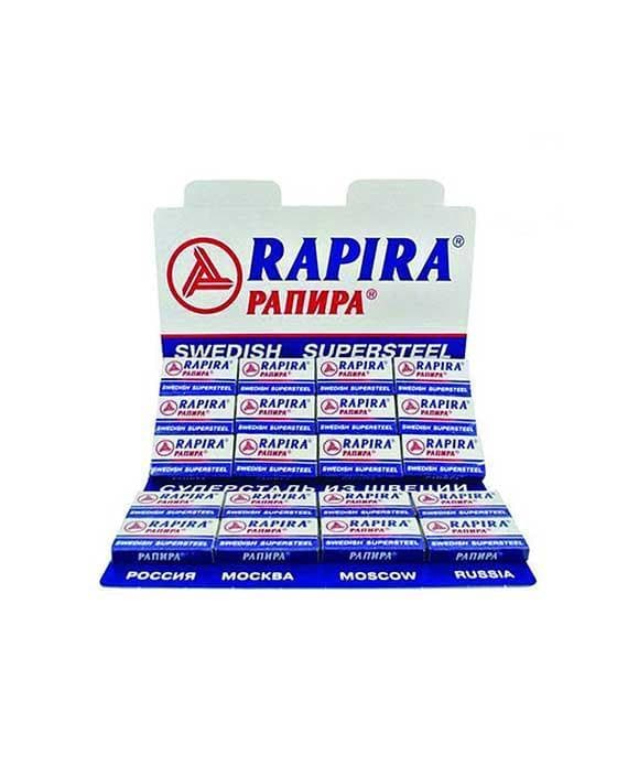 Rapira Double Edge Safety Razor Blades Supersteel (100 Black Pack) Razor Blades Murphy and McNeil Store 