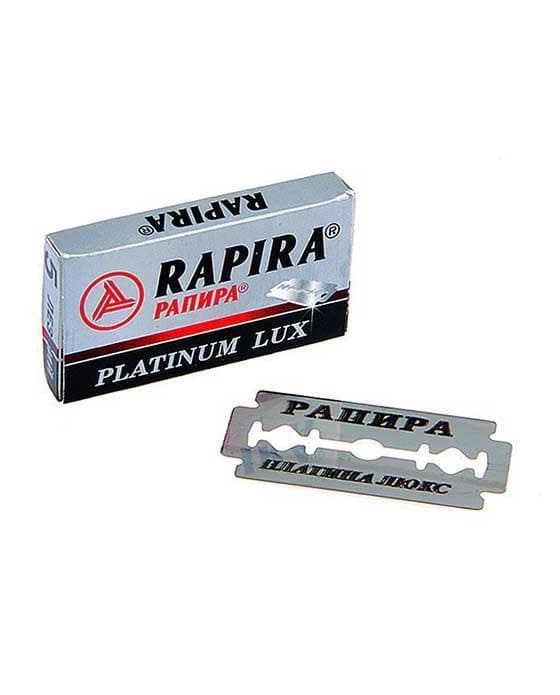 Rapira Platinum Lux Double Edge Razor Blades (5 Blade Pack)