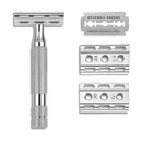 Rockwell Razors 6C Double-Edge Safety Razor (White Chrome) Safety Razor Murphy and McNeil Store 