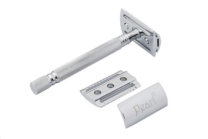 Double-Edge Safety Razor (SS01-Chrome) - by Pearl Shaving Safety Razor Murphy and McNeil Store 