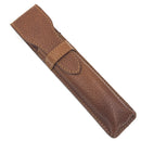Saddle Brown Leather Straight Razor Travel Case (LPSTBRN) - by Parker Cases and Dopp Bags Murphy and McNeil Store 