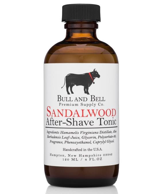 Sandalwood Aftershave Tonic - by Bull and Bell Premium Supply Co. Aftershave Murphy and McNeil Store 