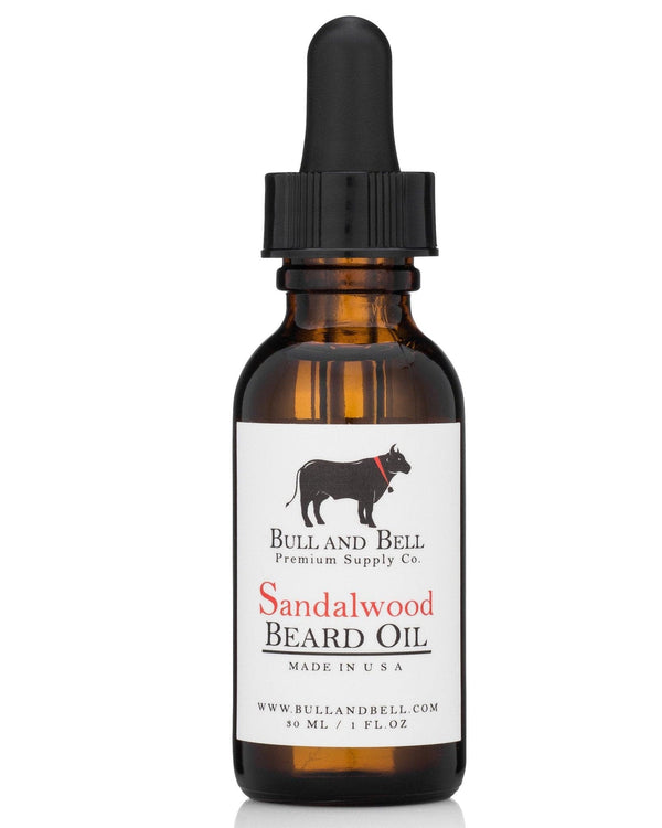 Sandalwood Beard Oil - by Bull and Bell Premium Supply Co. Beard Oil Murphy and McNeil Store 