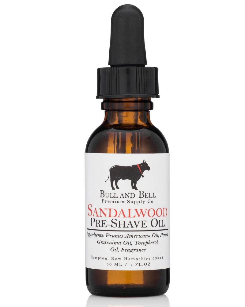 Sandalwood Pre-Shave Oil - by Bull and Bell Premium Supply Co. Pre-Shave Murphy and McNeil Store 