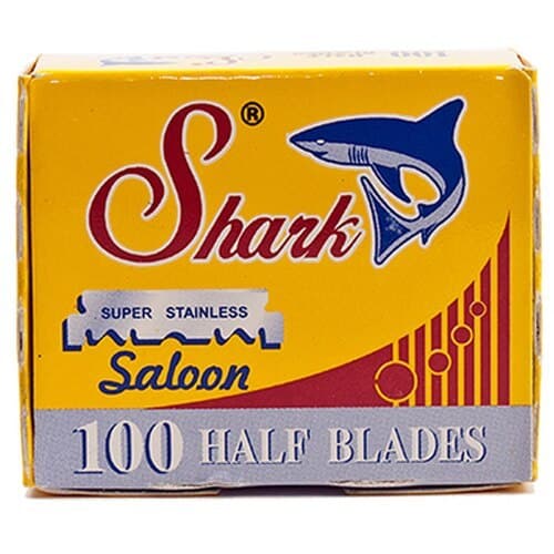 Shark Super Stainless Half Blades for Barber Razors (100 count) Razor Blades Murphy and McNeil Store 
