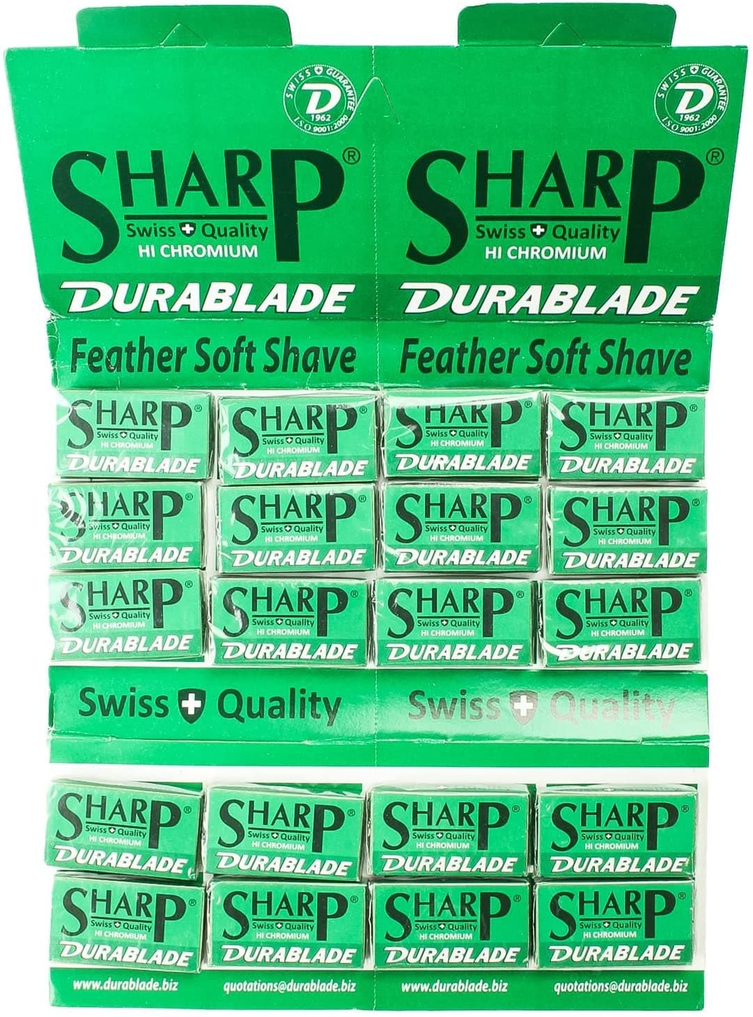 Sharp Durablade Double-Edge Razor Blades (200 blade pack)