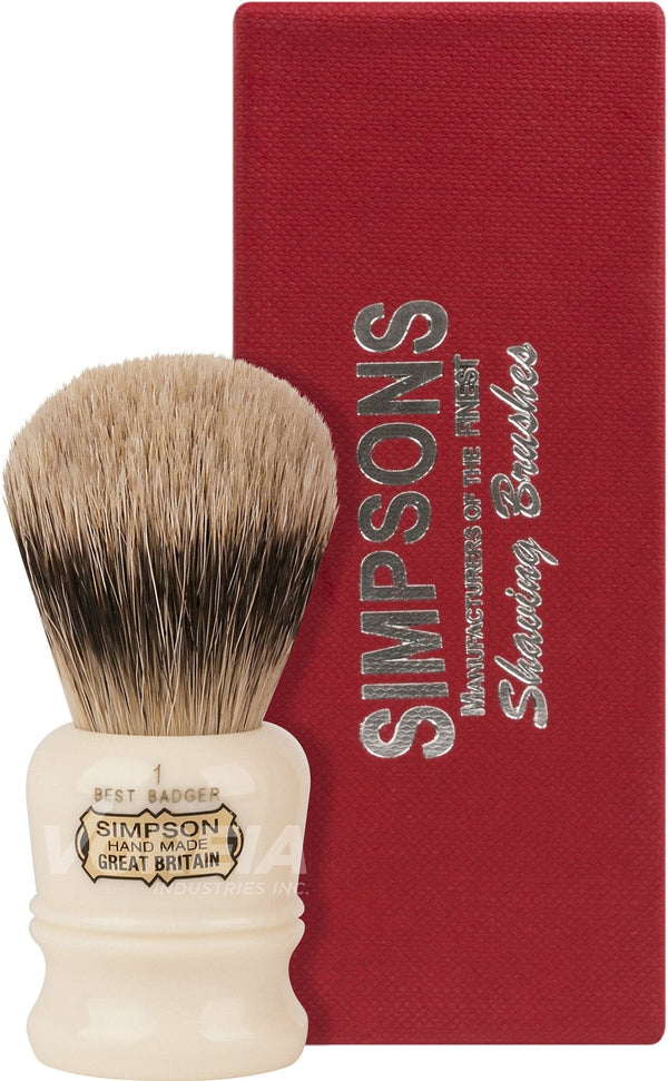 Case C1 (Best Badger) Shaving Brush - by Simpsons Shaving Brush Murphy and McNeil Store 