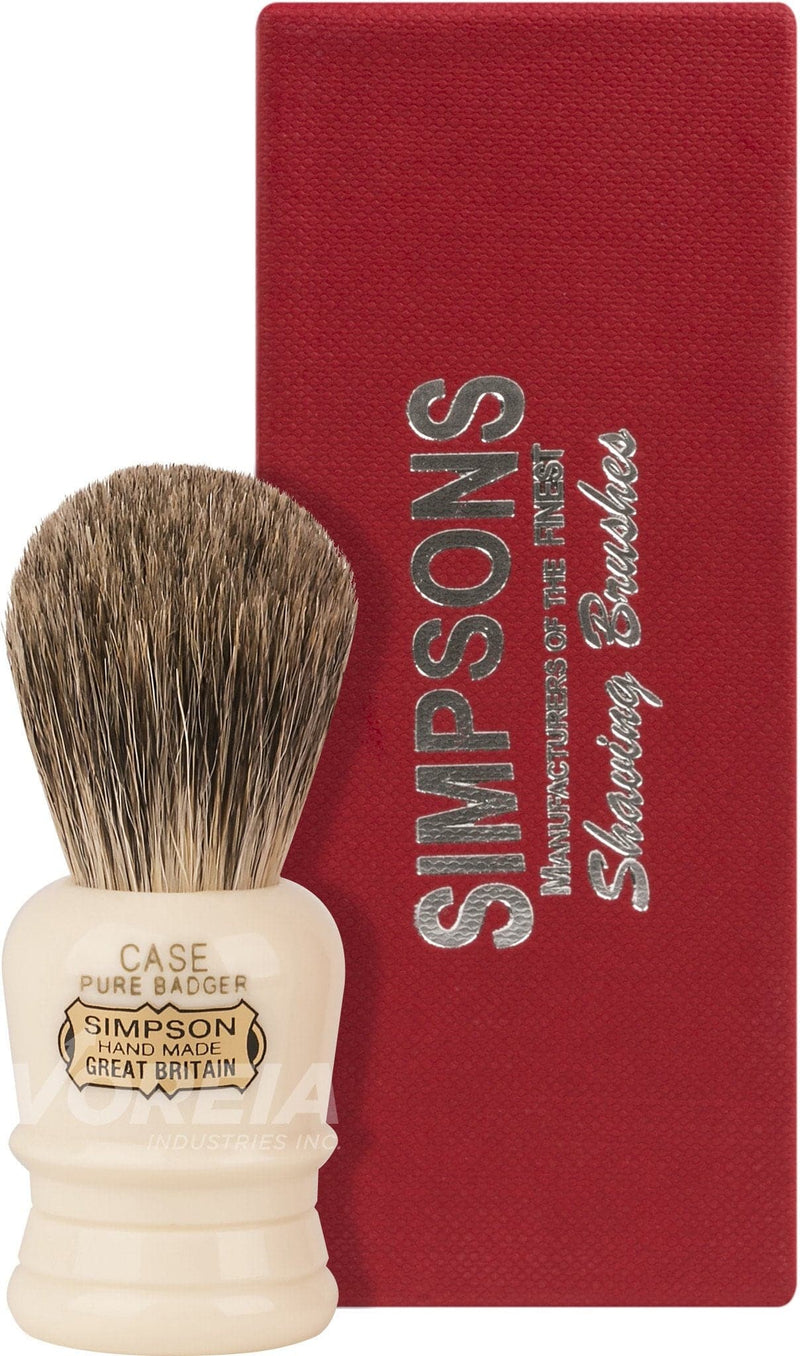 Case C1 (Pure Badger) Shaving Brush - by Simpsons Shaving Brush Murphy and McNeil Store 