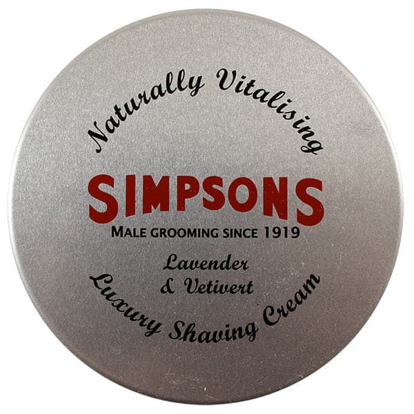 Simpsons Lavender & Vetivert Shaving Cream (4.2oz) Shaving Cream Murphy and McNeil Store 