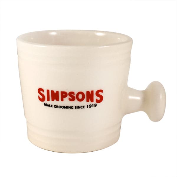 Simpsons Small Ceramic Shaving Mug Shaving Bowls and Mugs Murphy and McNeil Store 