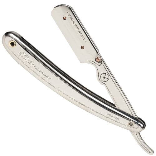 Stainless Steel Clip Type Straight Edge Barber Razor (SR1) - by Parker Shavette Murphy and McNeil Store 