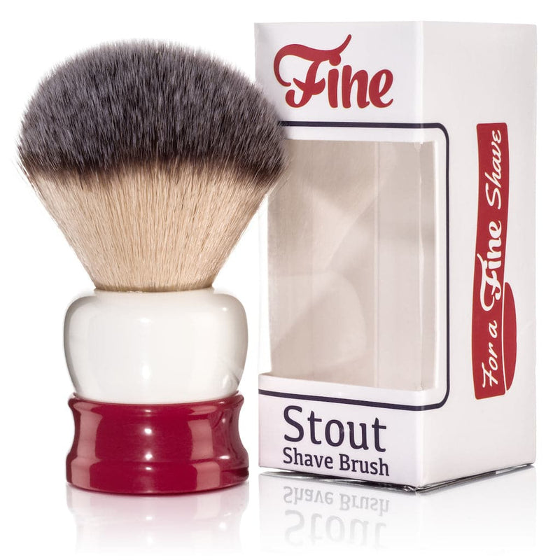 Stout Shave Brush (Red/White) - by Fine Accoutrements Shaving Brush Murphy and McNeil Store 