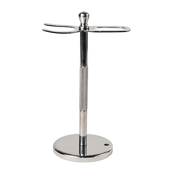 Traditional Stainless Steel Straight Razor and Shaving Brush Stand (STR8STND) - by Parker Shaving Stands Murphy and McNeil Store 
