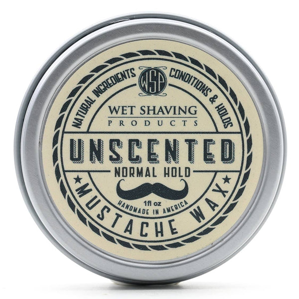 Unscented Mustache Wax - by Wet Shaving Products Beard & Mustache Wax Murphy and McNeil Store 