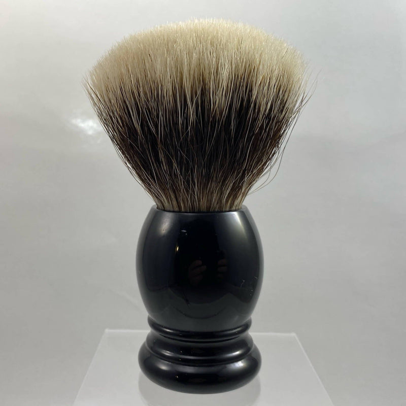 H. L. Thater 4292/5 Black Handle Silvertip Shaving Brush, 25mm (Pre-Owned) Shaving Brush Murphy & McNeil Pre-Owned Shaving 