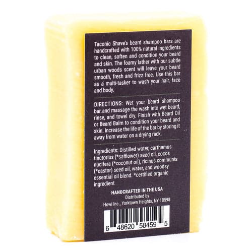 Urband Woods All Natural Beard Shampoo Bar (5oz) - by Taconic Shave Murphy and McNeil Store 