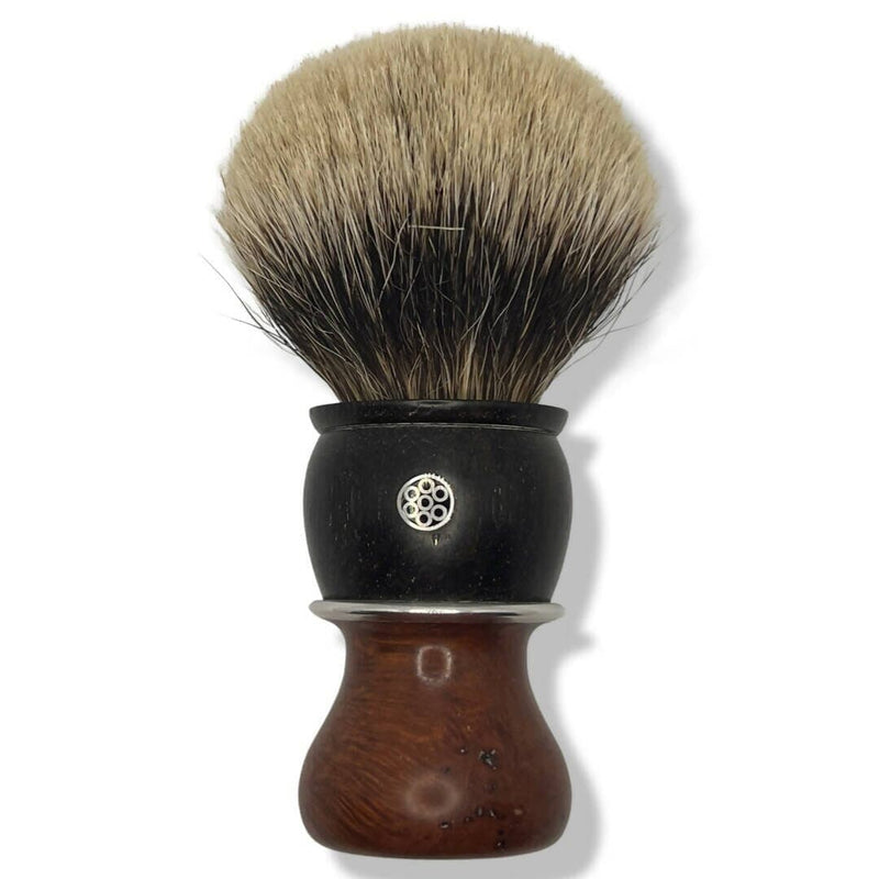 Two Tone Wood Shaving Brush (26mm Badger) - by El Druida (Pre-Owned) Shaving Brush Knot My Extras 