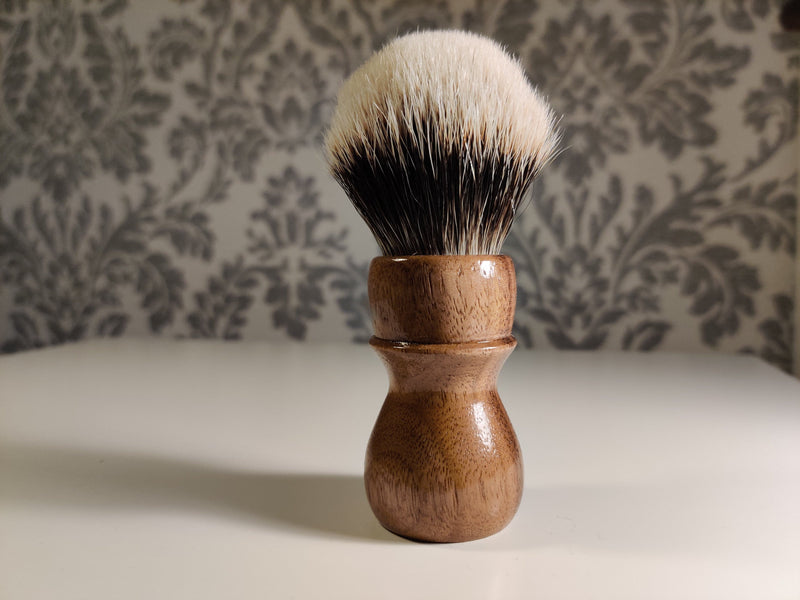 Walnut Wood Limited Edition Murphy and McNeil Shaving Brush (bulb 2) w/Free St. James Soap - by TonmiKo Shaving Brush Murphy and McNeil Store 