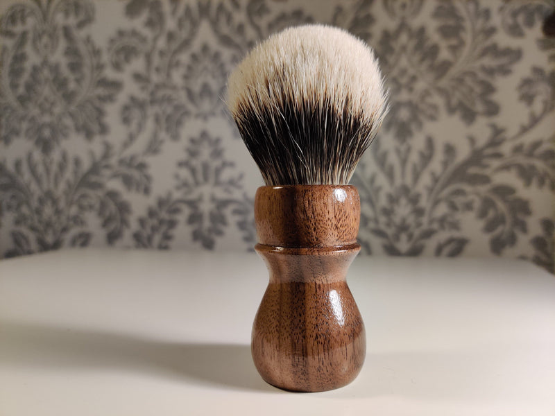 Walnut Wood Limited Edition Murphy and McNeil Shaving Brush (bulb 2) w/Free St. James Soap - by TonmiKo Shaving Brush Murphy and McNeil Store 