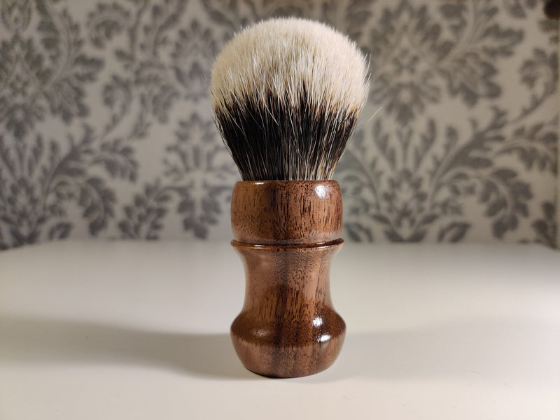 Walnut Wood Limited Edition Murphy and McNeil Shaving Brush (bulb 1) w/Free St. James Soap - by TonmiKo Shaving Brush Murphy and McNeil Store 