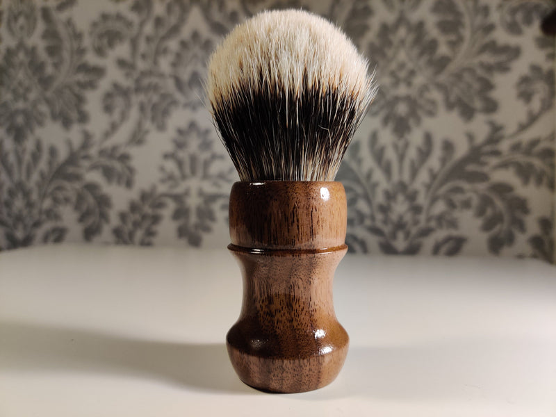 Walnut Wood Limited Edition Murphy and McNeil Shaving Brush (bulb 1) w/Free St. James Soap - by TonmiKo Shaving Brush Murphy and McNeil Store 
