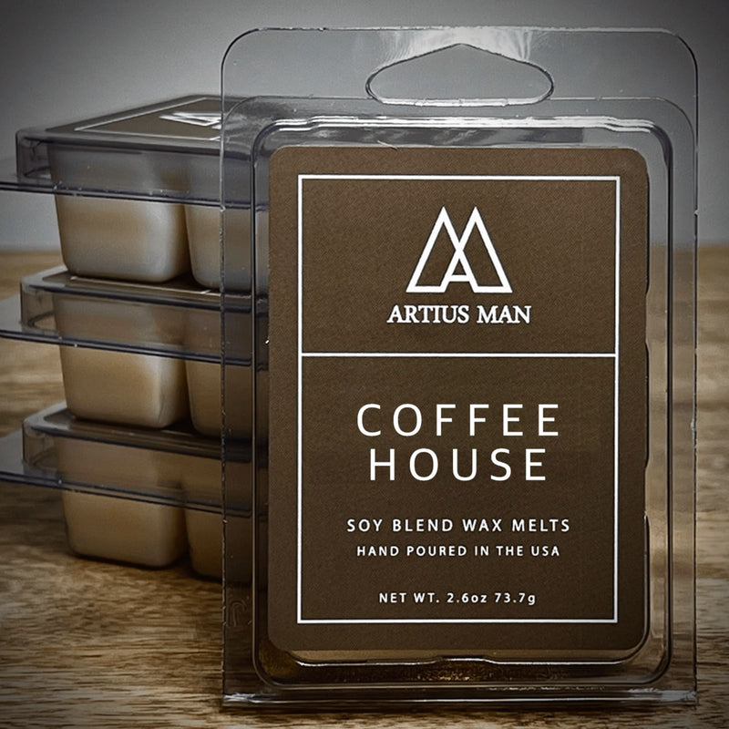 Soy Blend Wax Melts - Coffee House Candle Artius Man 