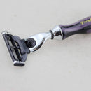 Frank shaving Manual Razor 3 Blade Razor with colorful acrylic handle Shaving Razor Cartridge Razor Frank Shaving Handmade 