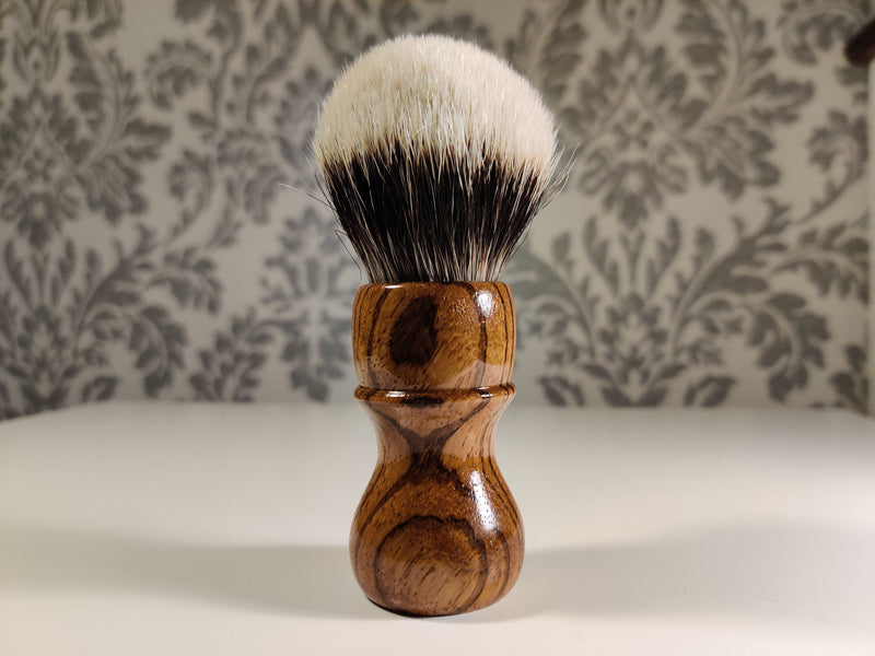 Zebrano Wood Limited Edition Murphy and McNeil Shaving Brush (bulb) w/Free St. James Soap - by TonmiKo Shaving Brush Murphy and McNeil Store 