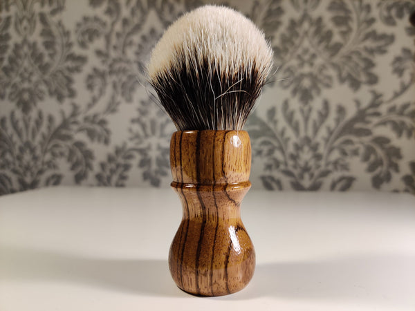 Zebrano Wood Limited Edition Murphy and McNeil Shaving Brush (bulb) w/Free St. James Soap - by TonmiKo Shaving Brush Murphy and McNeil Store 